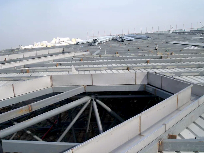 大兴安吉县体育馆网架